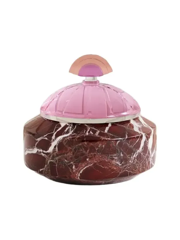 Reflections Copenhagen Cherry Marble And Crystal Bonbonniere - Purple