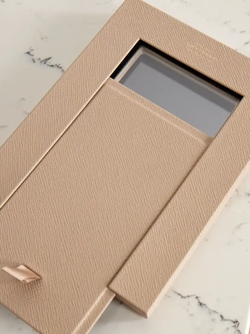 Smythson Panama Textured-leather Picture Frame | Thumbnail 3