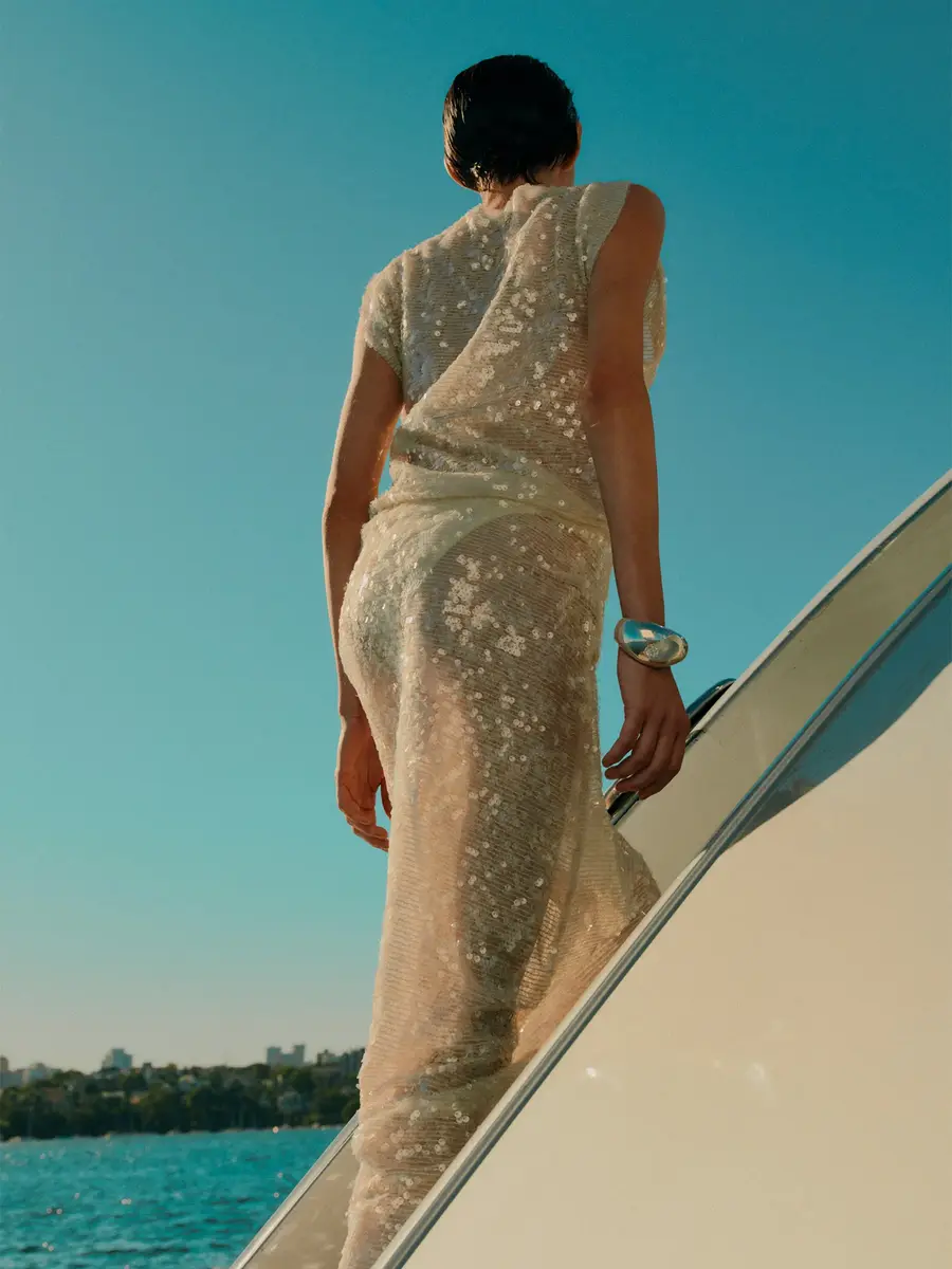 RACHEL GILBERT Marlow Sequin Gown | Thumbnail 3 RACHEL GILBERT Marlow Sequin Gown | Thumbnail 3