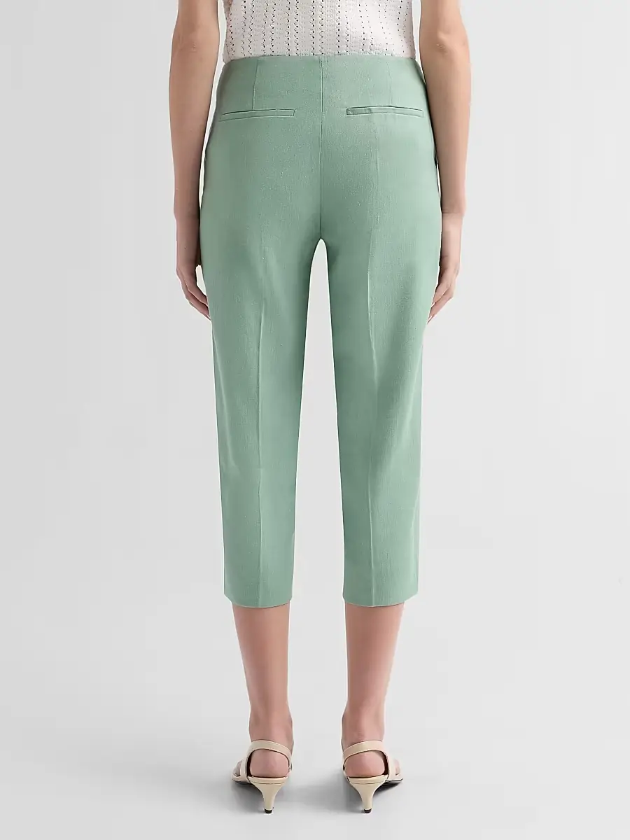 Theory Women's Linen-Blend Slit Capri Pants | Thumbnail 3 Theory Women's Linen-Blend Slit Capri Pants | Thumbnail 3