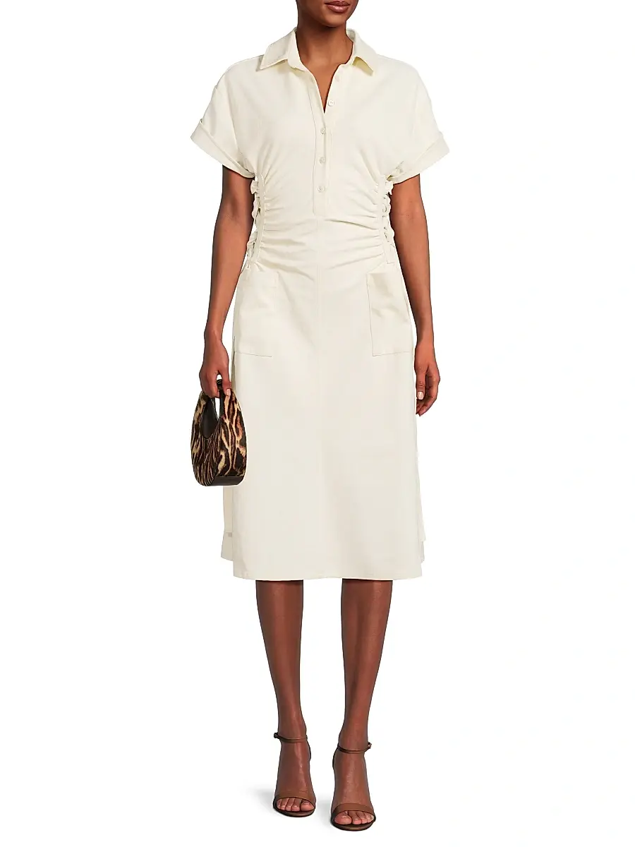 Undra Celeste Women's Loki Lace-Up Polo Midi-Dress | Thumbnail 2 Undra Celeste Women's Loki Lace-Up Polo Midi-Dress | Thumbnail 2