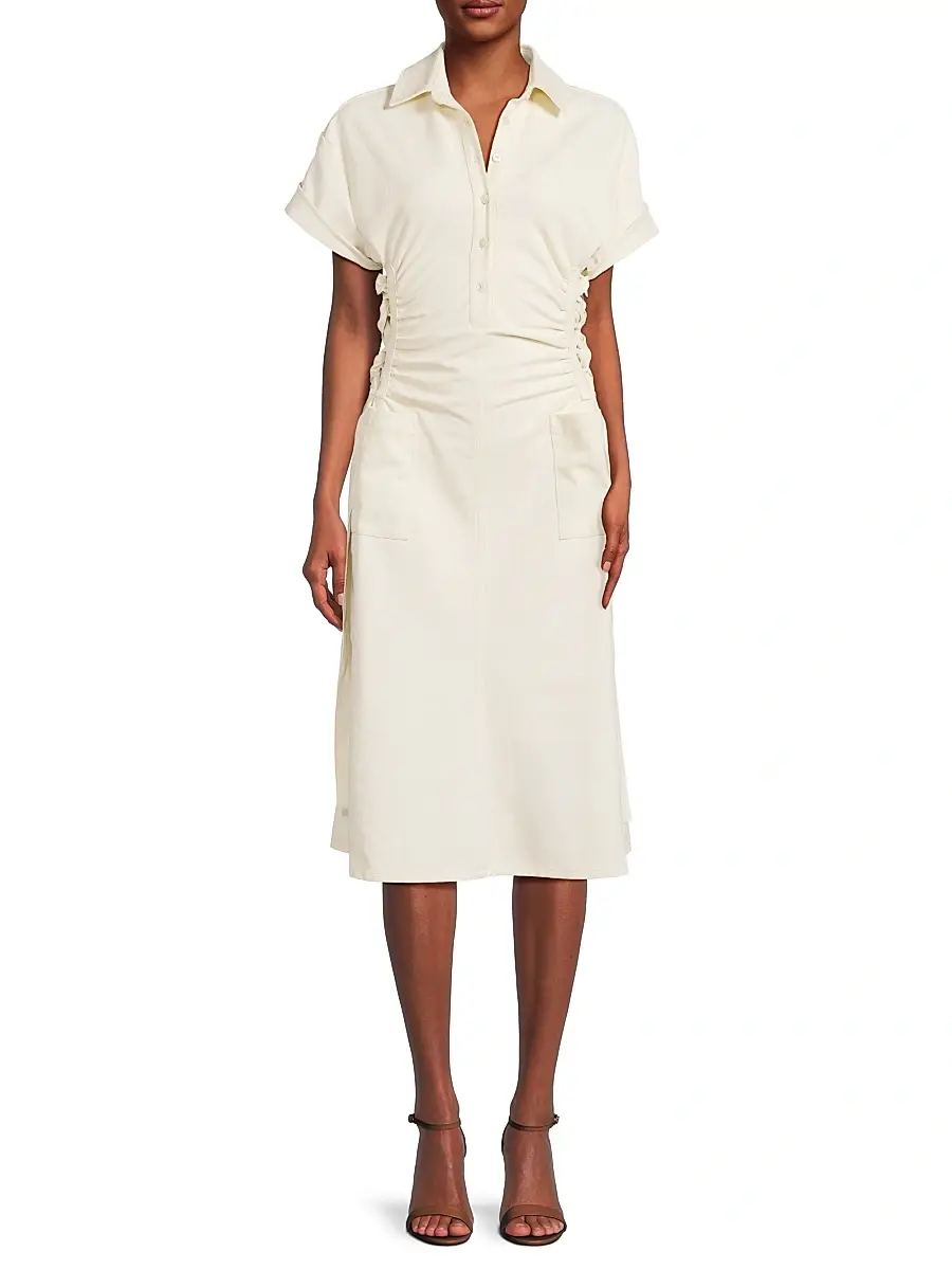 Undra Celeste Women's Loki Lace-Up Polo Midi-Dress | Thumbnail 3 Undra Celeste Women's Loki Lace-Up Polo Midi-Dress | Thumbnail 3