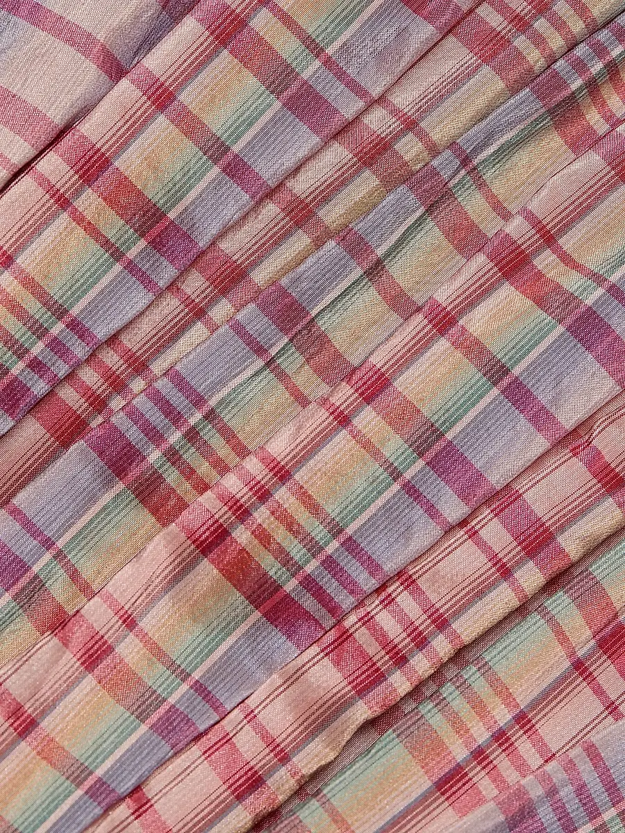 Rosie Assoulin Women's Wind At Your Back Plaid Silk-Blend Midi-Dress | Thumbnail 7 Rosie Assoulin Women's Wind At Your Back Plaid Silk-Blend Midi-Dress | Thumbnail 7