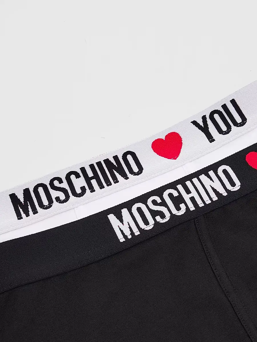 MOSCHINO Men's My Valentine Stretch-Jersey Trunk Brief 2-Pack | Thumbnail 2 MOSCHINO Men's My Valentine Stretch-Jersey Trunk Brief 2-Pack | Thumbnail 2