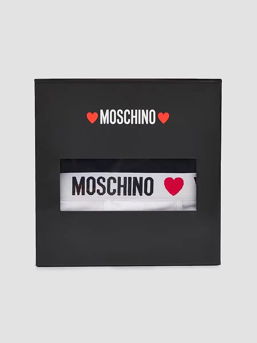 MOSCHINO Men's My Valentine Stretch-Jersey Trunk Brief 2-Pack | Thumbnail 3 MOSCHINO Men's My Valentine Stretch-Jersey Trunk Brief 2-Pack | Thumbnail 3
