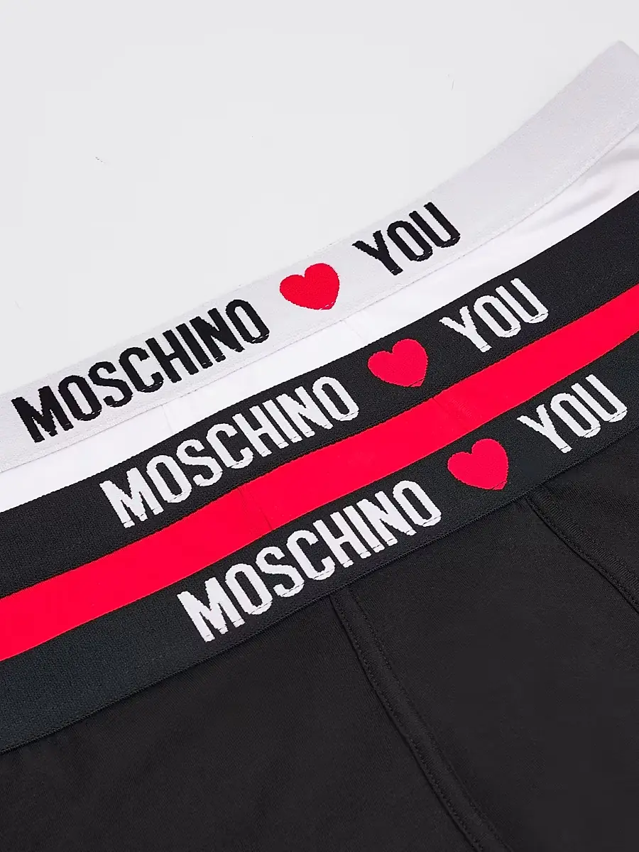MOSCHINO Men's My Valentine Stretch-Jersey Variety Boxer Briefs 3-Pack | Thumbnail 2