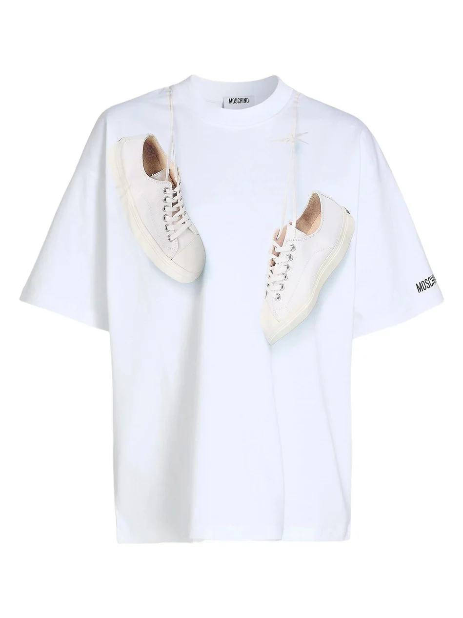 Women's Shoes Print Cotton T-Shirt Women's Shoes Print Cotton T-Shirt