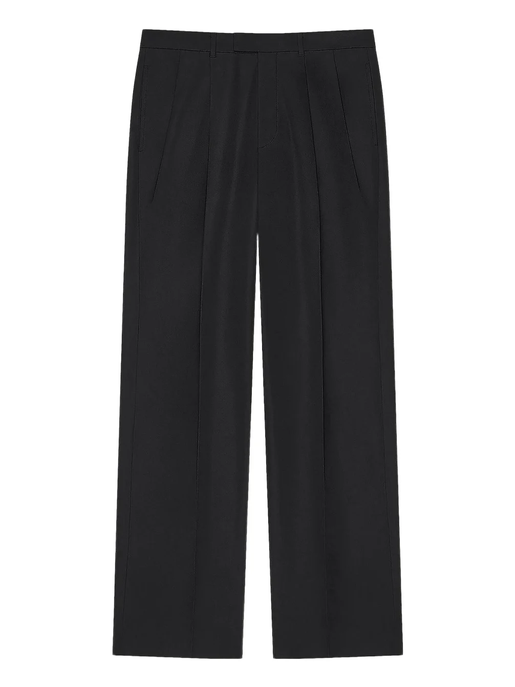 Givenchy Men's Double Pleated Pants in Poplin - Black