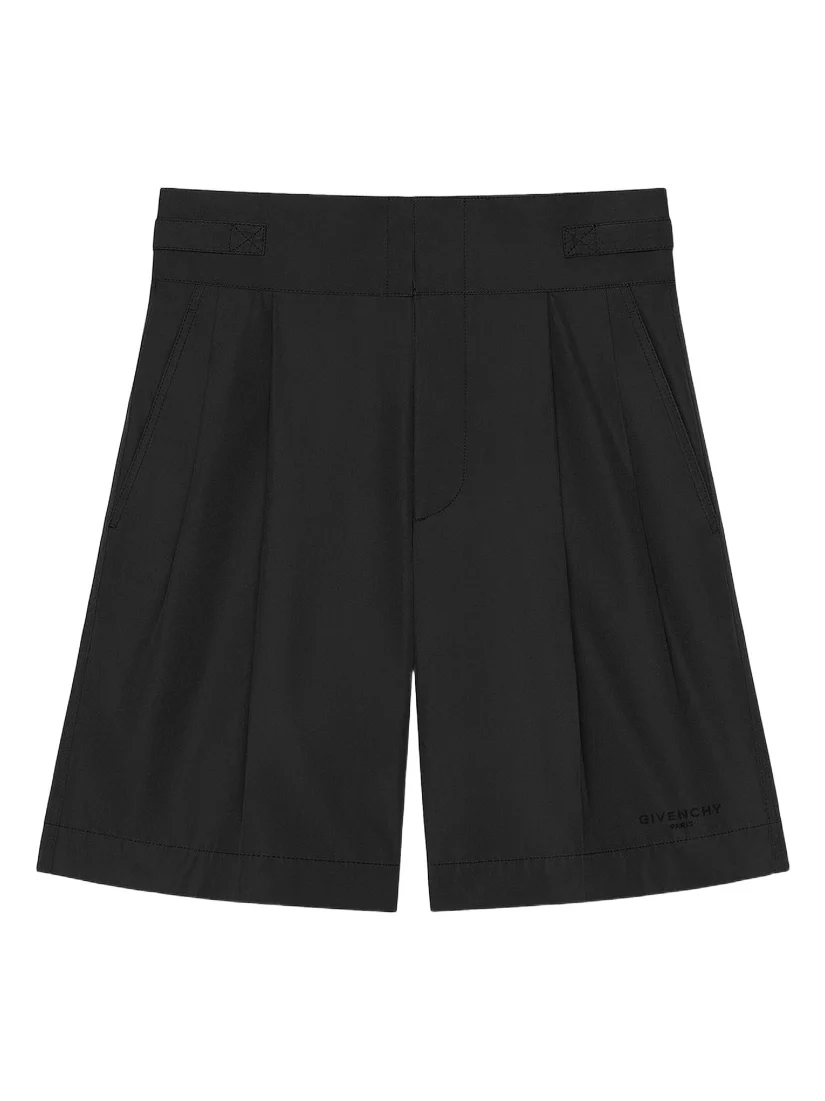 Givenchy Men's Bermuda Shorts in Poplin - Black