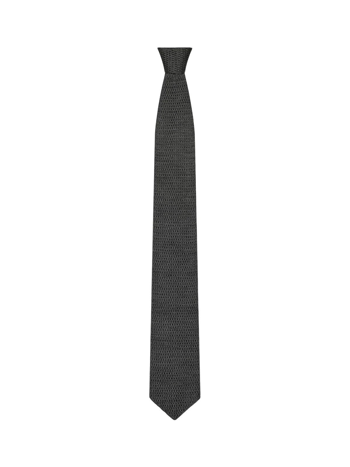 Givenchy Men's Tie in Knitted Silk - Light Grey Melange