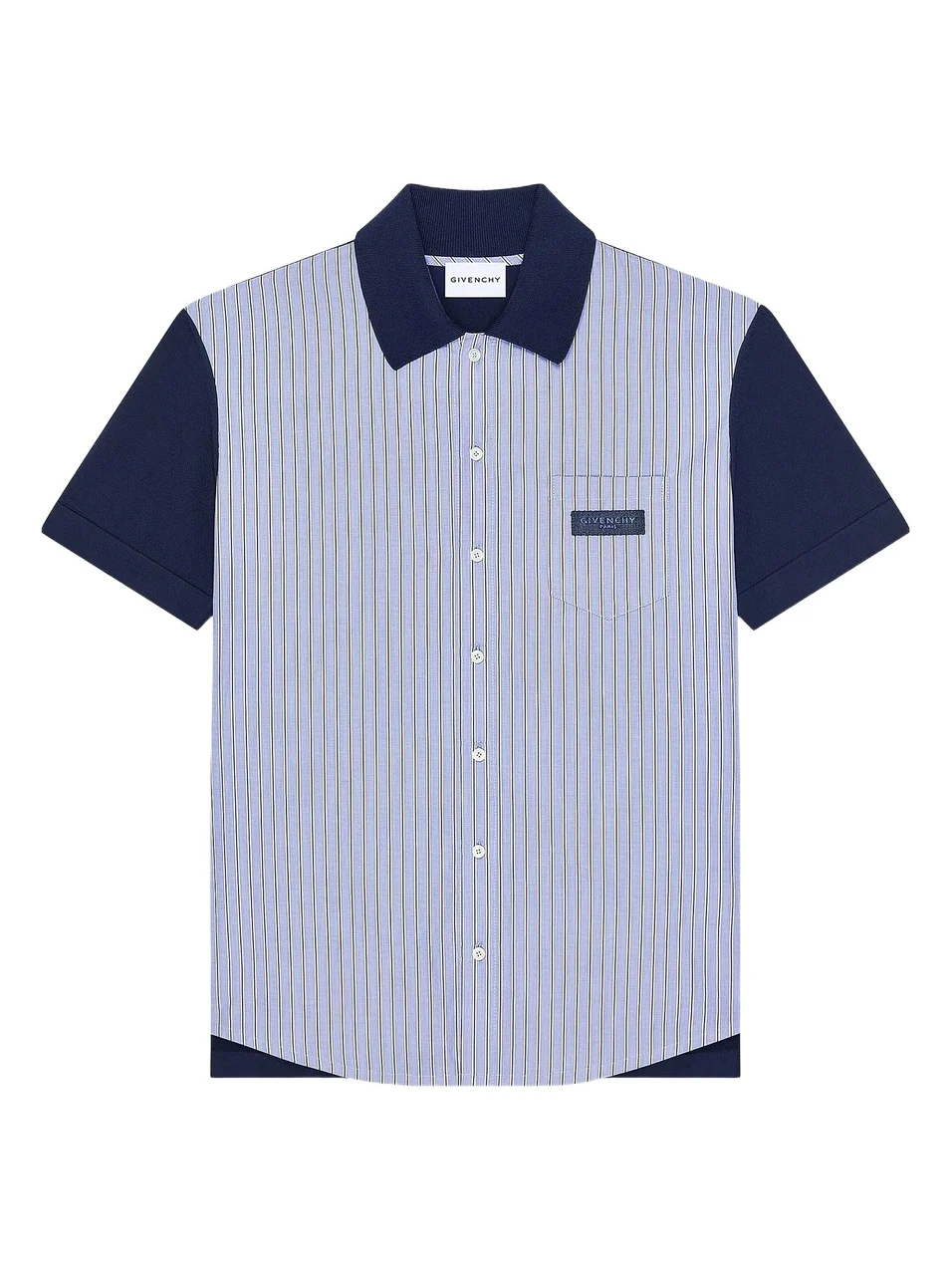 Men's Striped Shirt in Cotton with Paris Gros Grain Men's Striped Shirt in Cotton with Paris Gros Grain