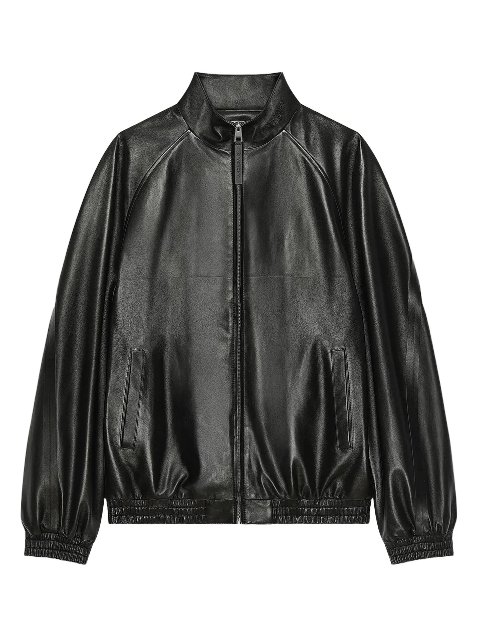 Givenchy Men's Couture Seam Track Jacket in Nappa Leather - Black