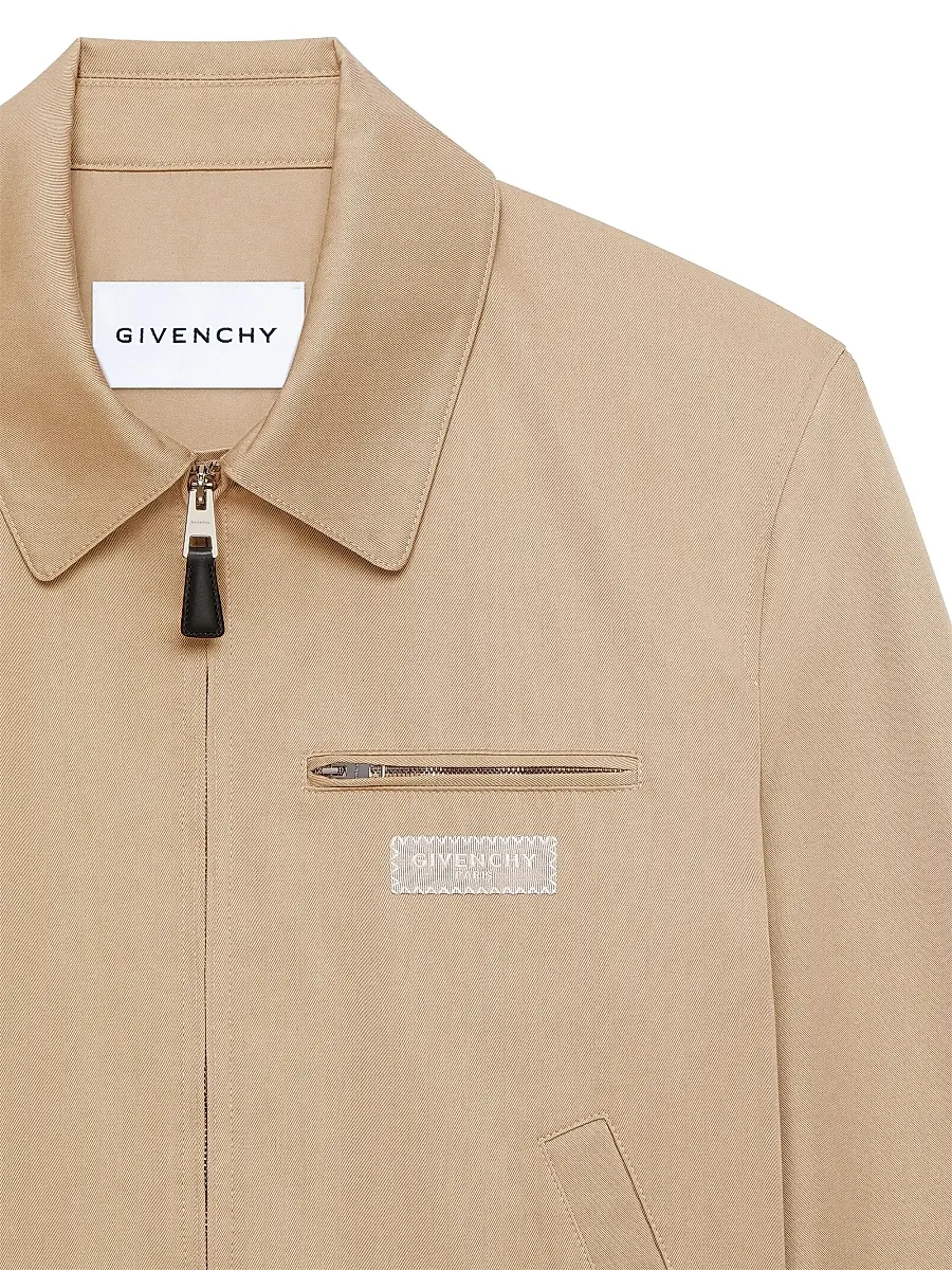 Givenchy Men's Harrington Jacket in Cotton - Beige | Thumbnail 5 Givenchy Men's Harrington Jacket in Cotton - Beige | Thumbnail 5