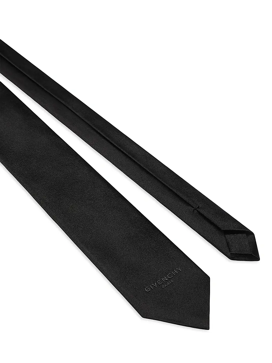 Givenchy Men's Paris Tie in Silk Jacquard - Black | Thumbnail 2