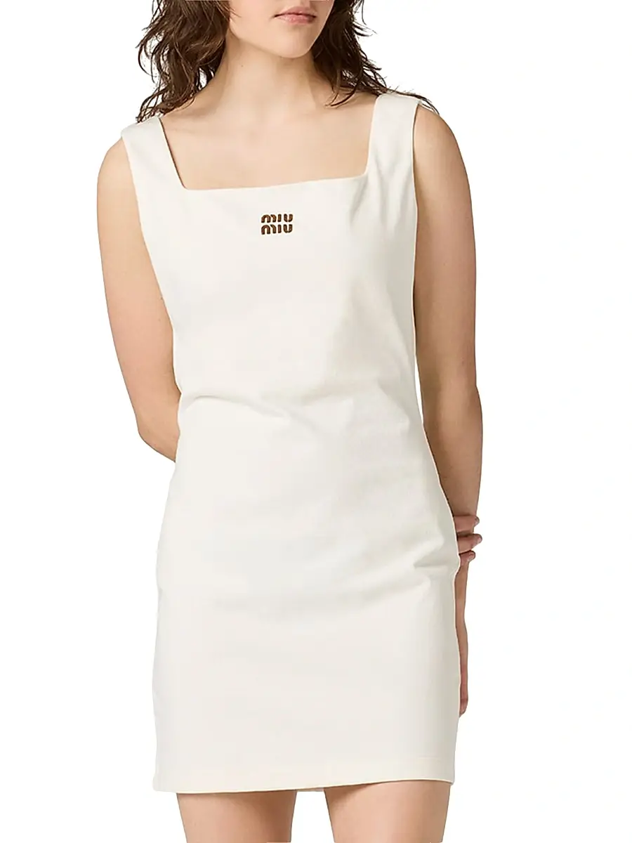 Miu Miu Women's Jersey Mini Dress | Thumbnail 2