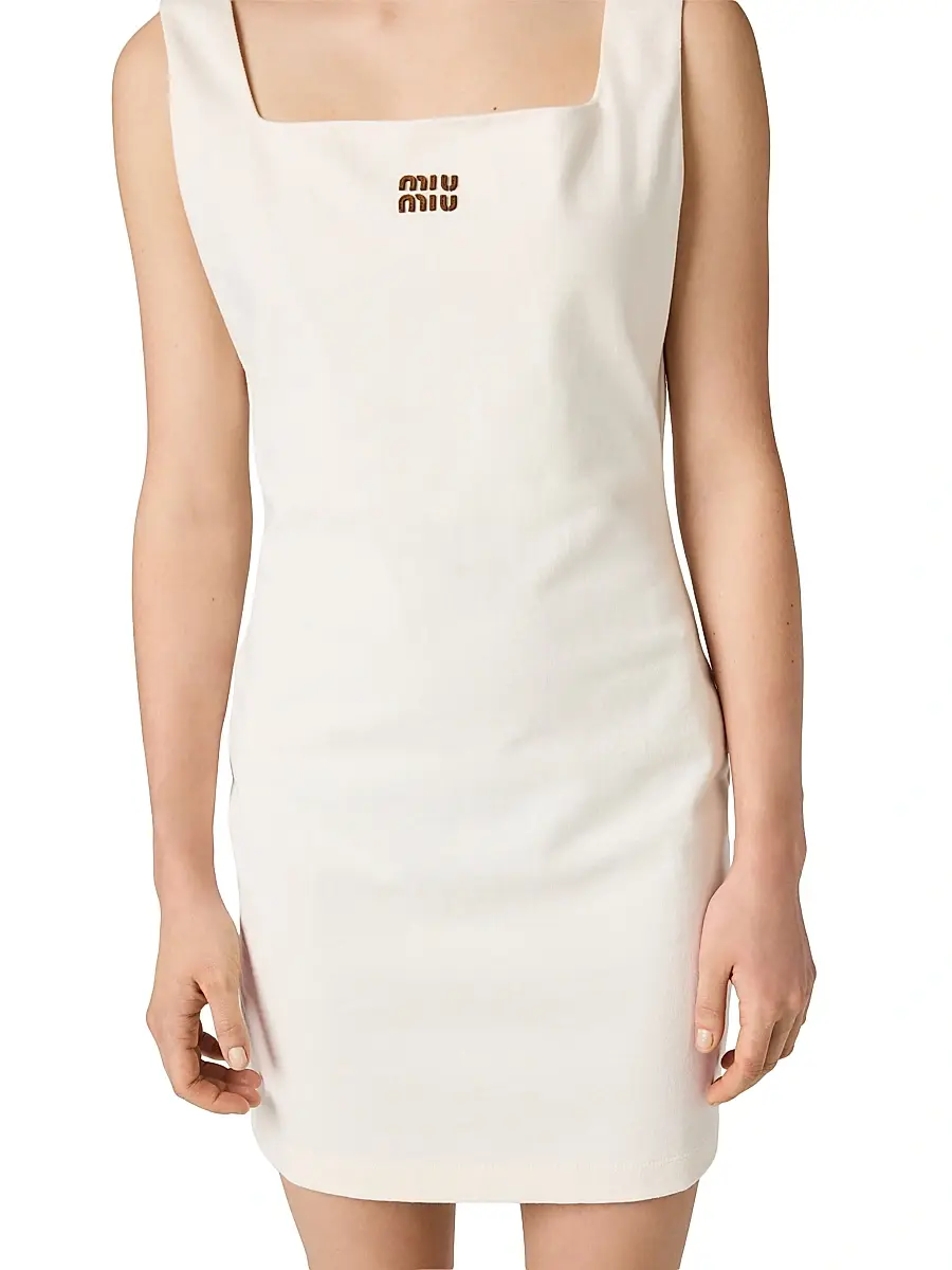 Miu Miu Women's Jersey Mini Dress | Thumbnail 4