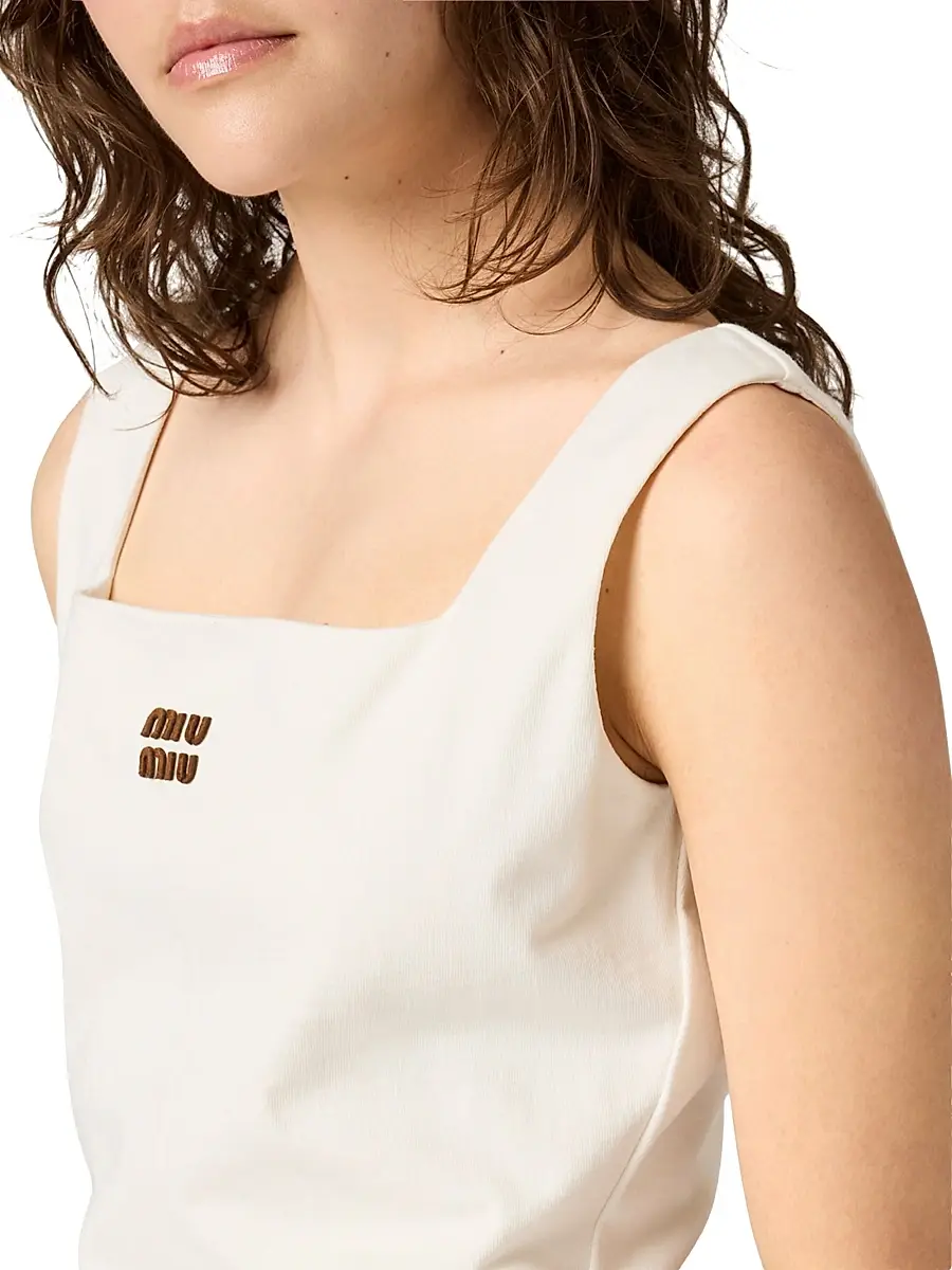 Miu Miu Women's Jersey Mini Dress | Thumbnail 5