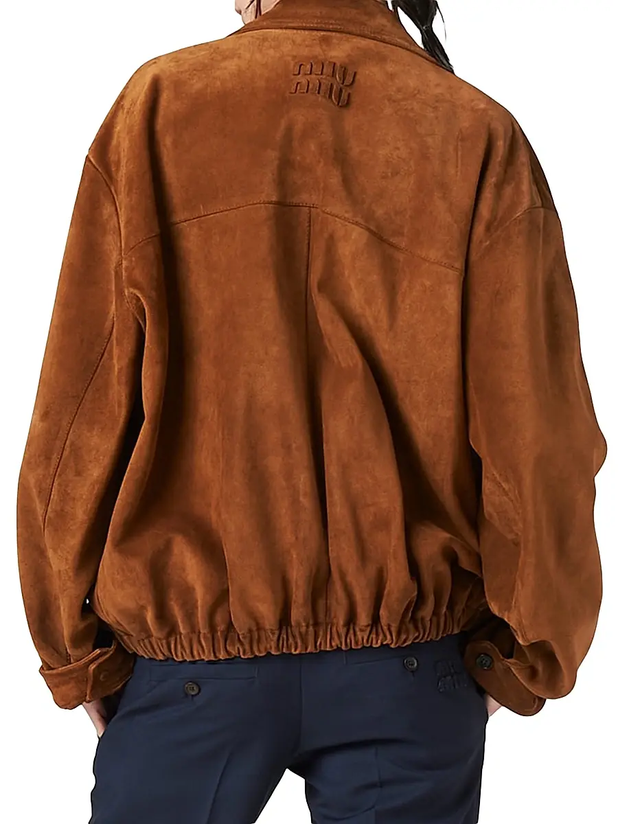 Miu Miu Women's Suede Jacket | Thumbnail 3 Miu Miu Women's Suede Jacket | Thumbnail 3