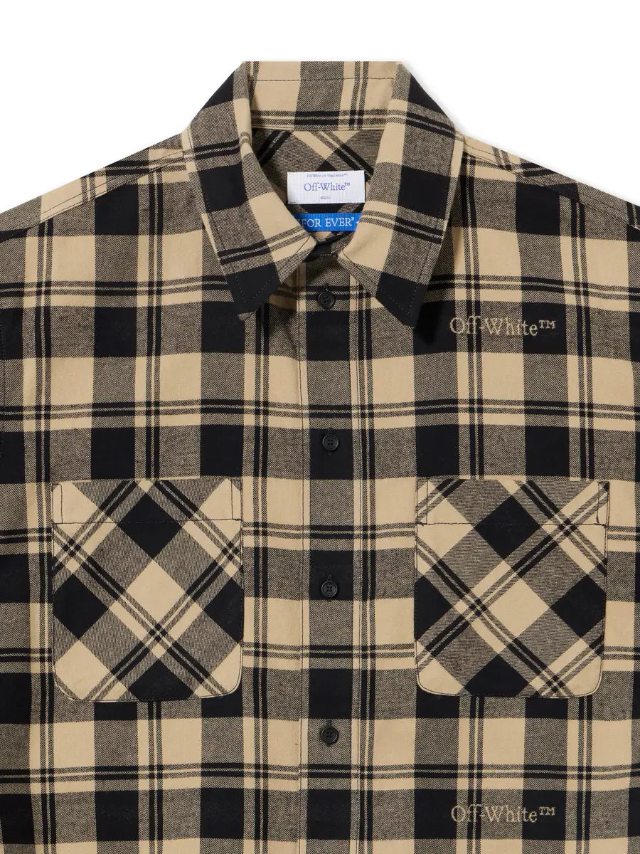 Off-White Check Flann Shirt | Thumbnail 3