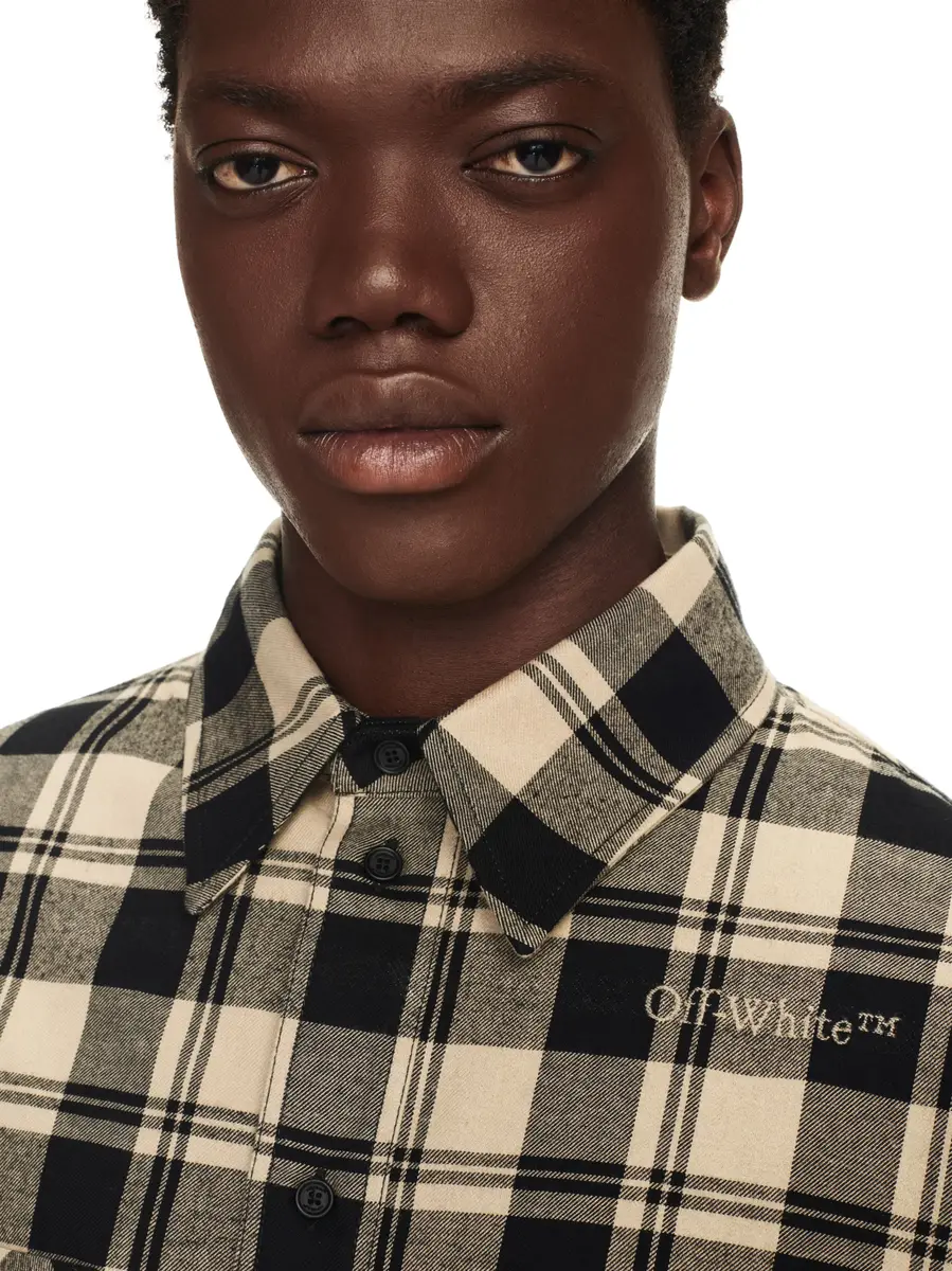 Off-White Check Flann Shirt | Thumbnail 6