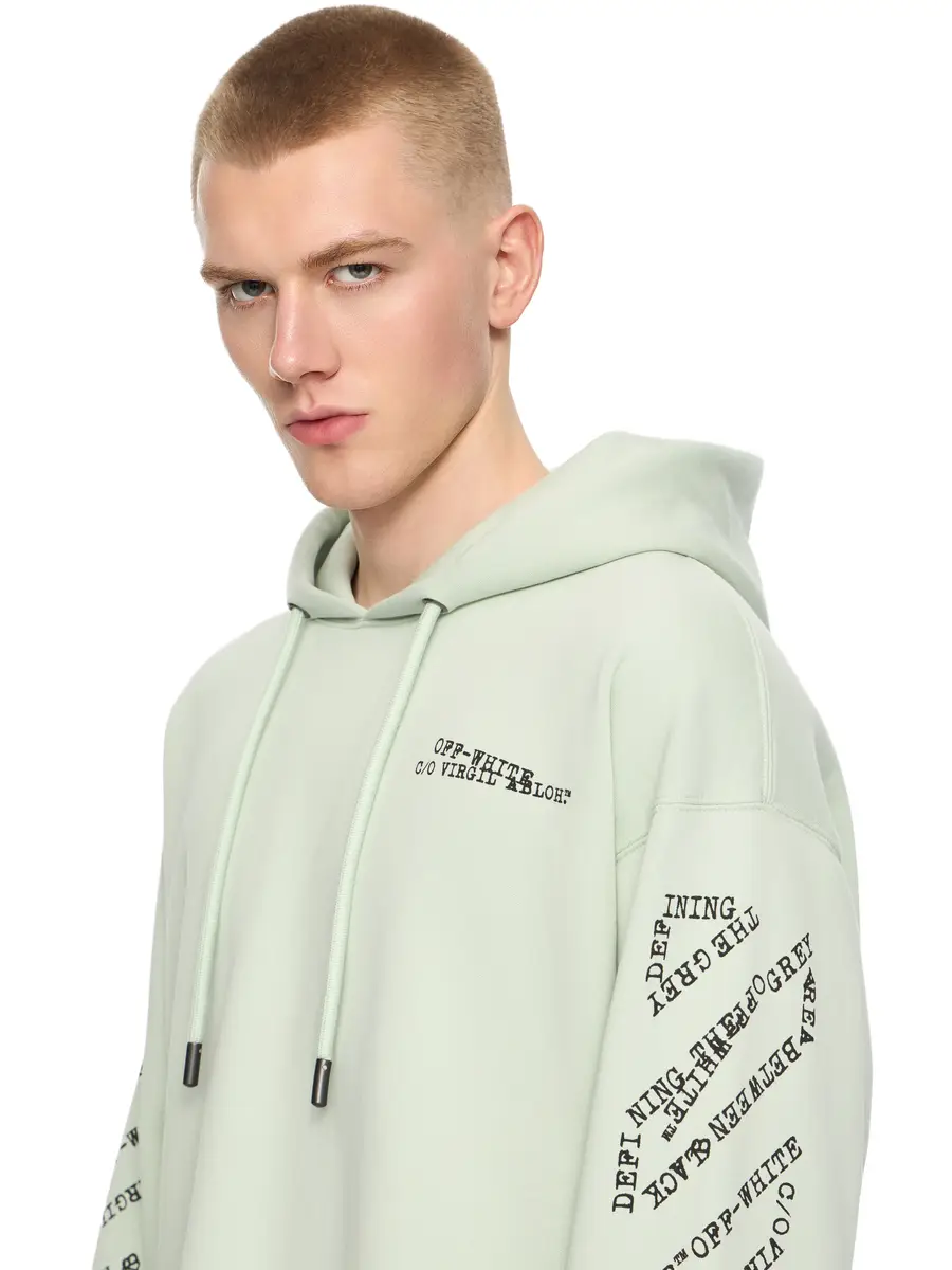 Off-White Type Arrow Diagonal Loose Hoodie | Thumbnail 3
