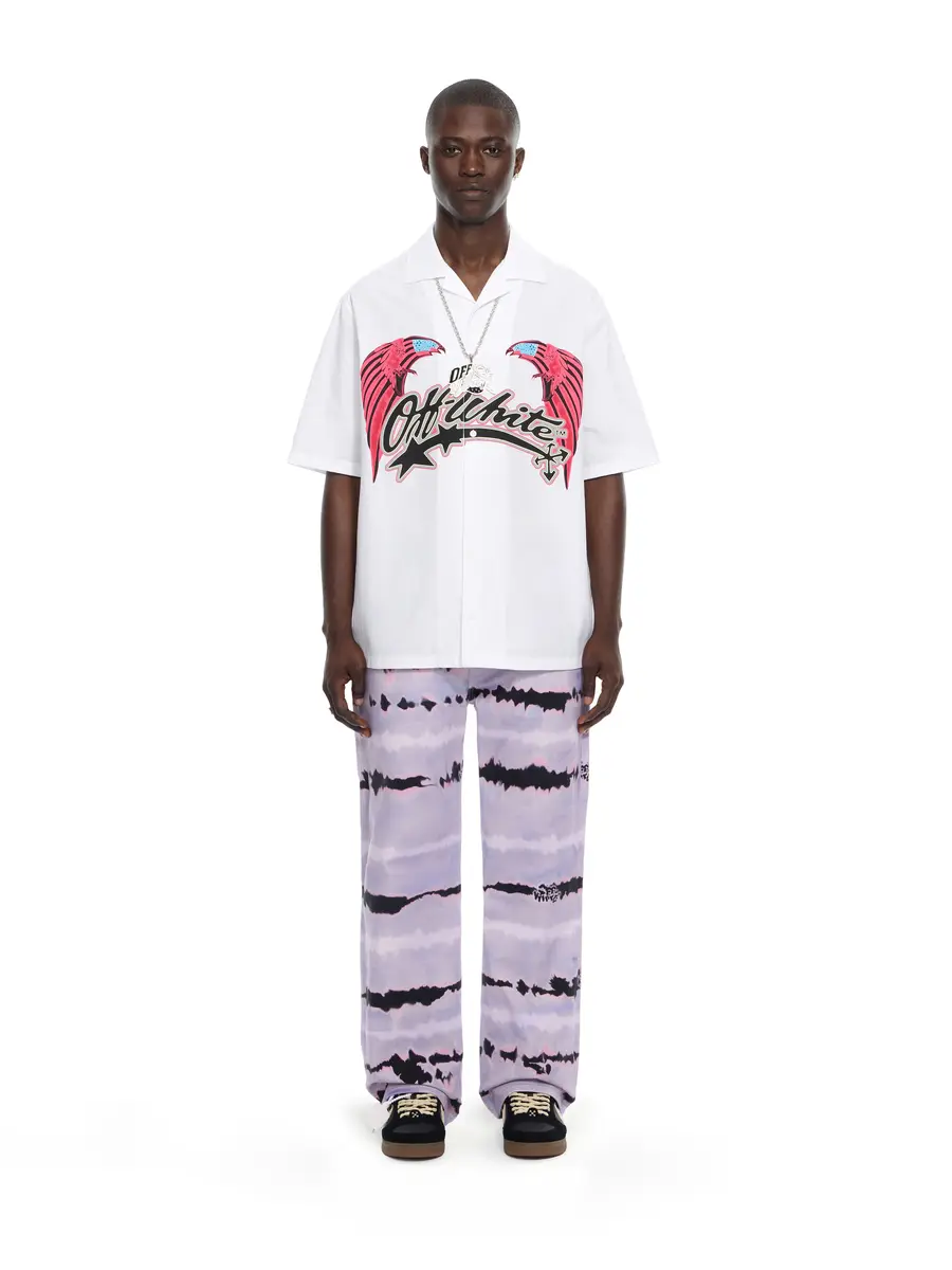 Off-White Double Eagle Poplin Bowling Shirt | Thumbnail 2 Off-White Double Eagle Poplin Bowling Shirt | Thumbnail 2