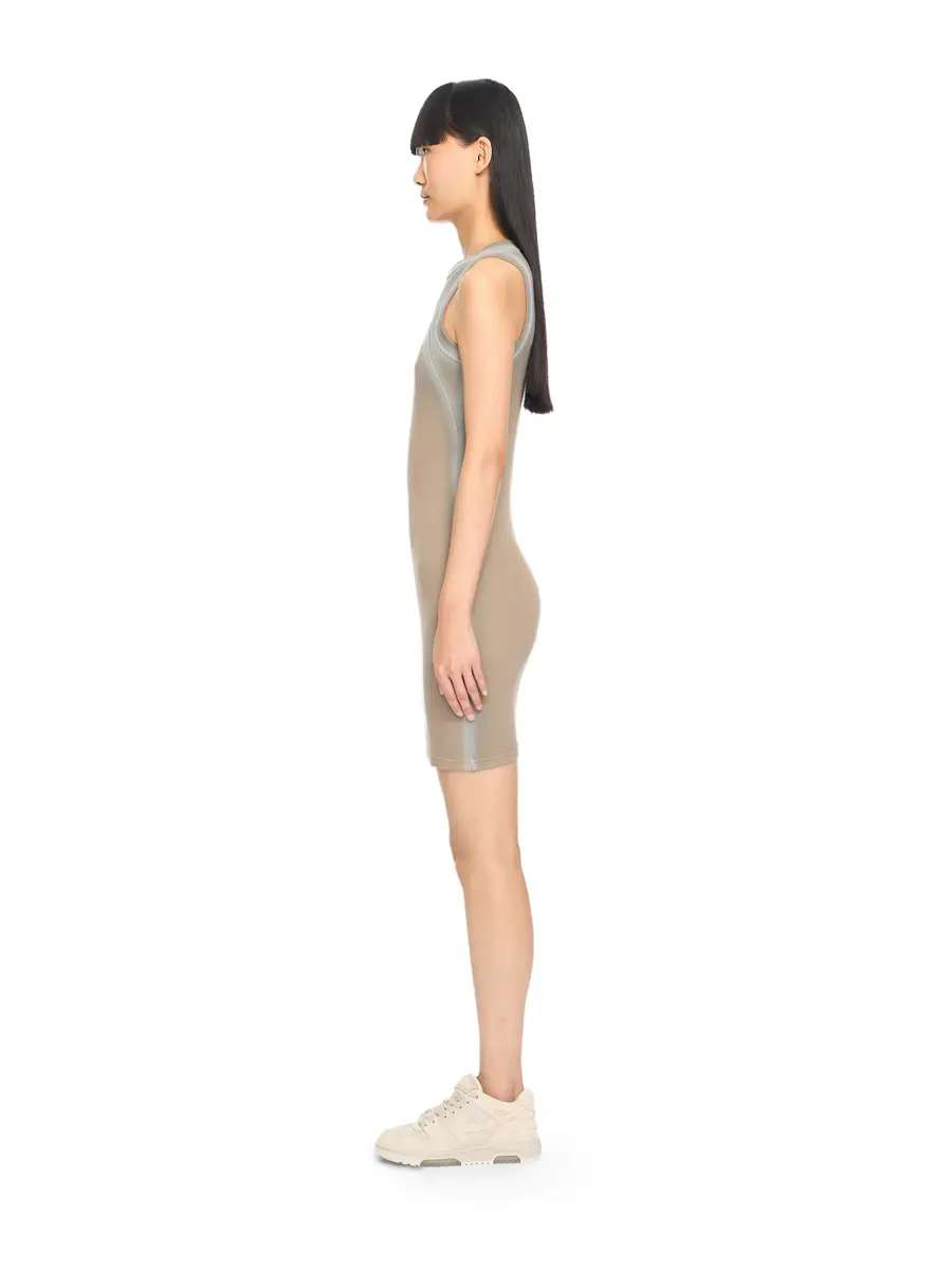 Off-White Spray Off Stamp Ribbed Round Dress | Thumbnail 3 Off-White Spray Off Stamp Ribbed Round Dress | Thumbnail 3