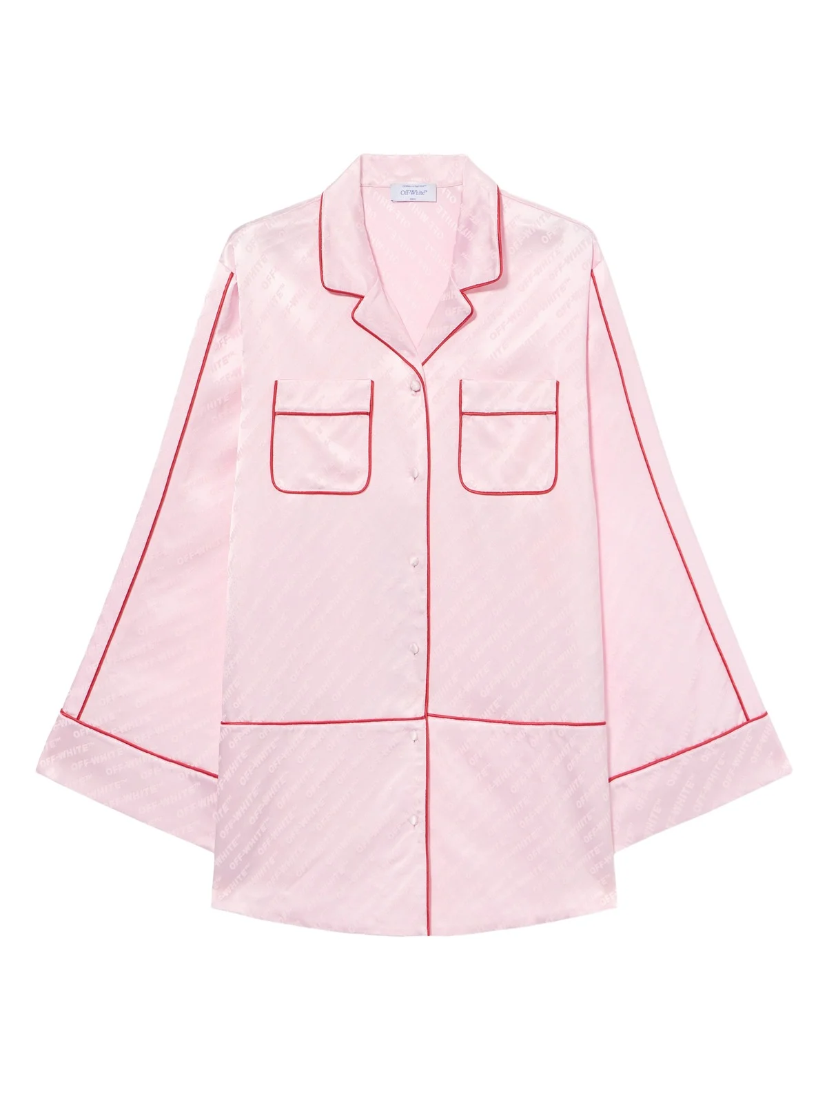 Jacquard Off-White Satin New Roxy Pajama Dress