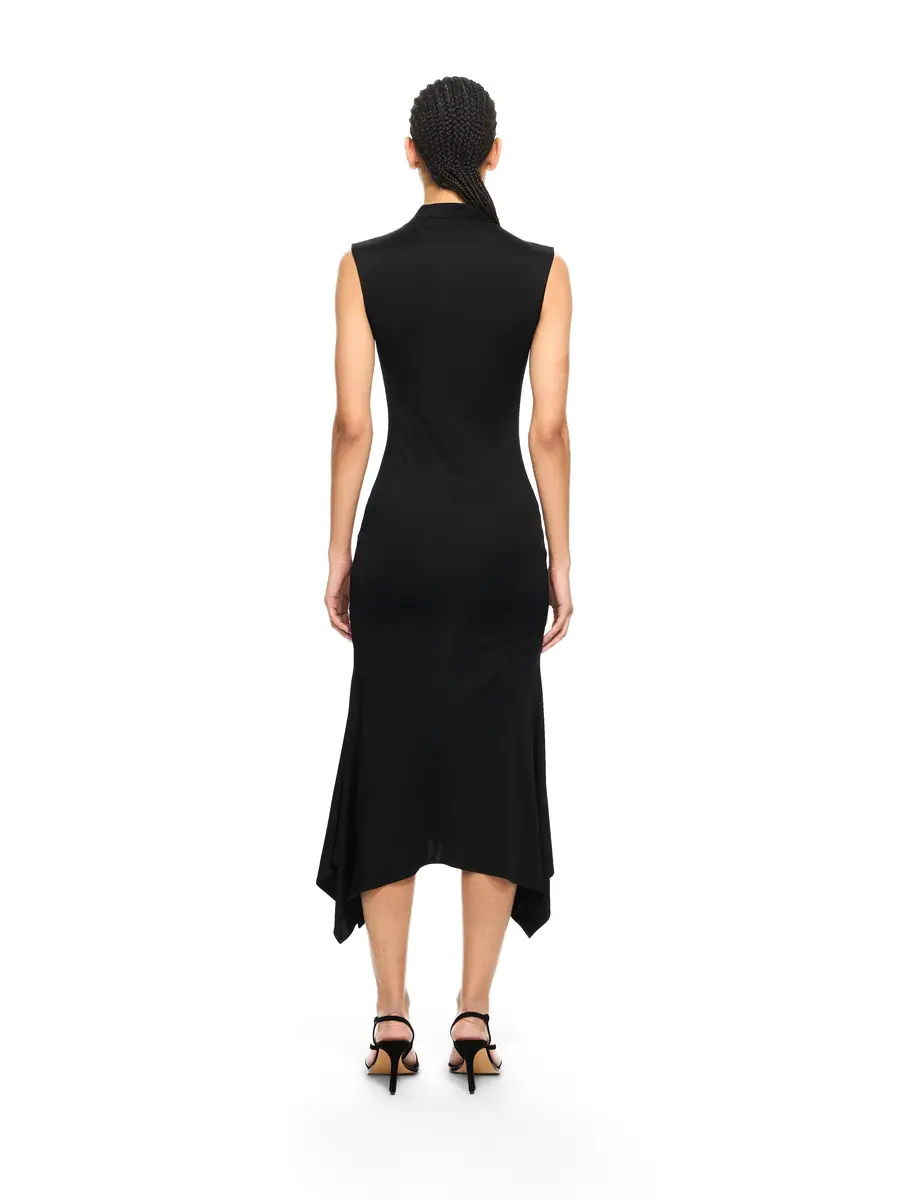 Off-White Fluid Sleeveless Midi Dress | Thumbnail 4 Off-White Fluid Sleeveless Midi Dress | Thumbnail 4