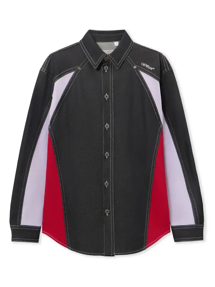 Color Block Military Overshirt