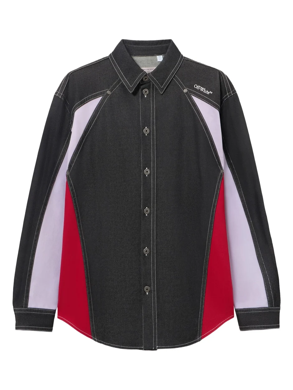 Off-White Color Block Military Overshirt