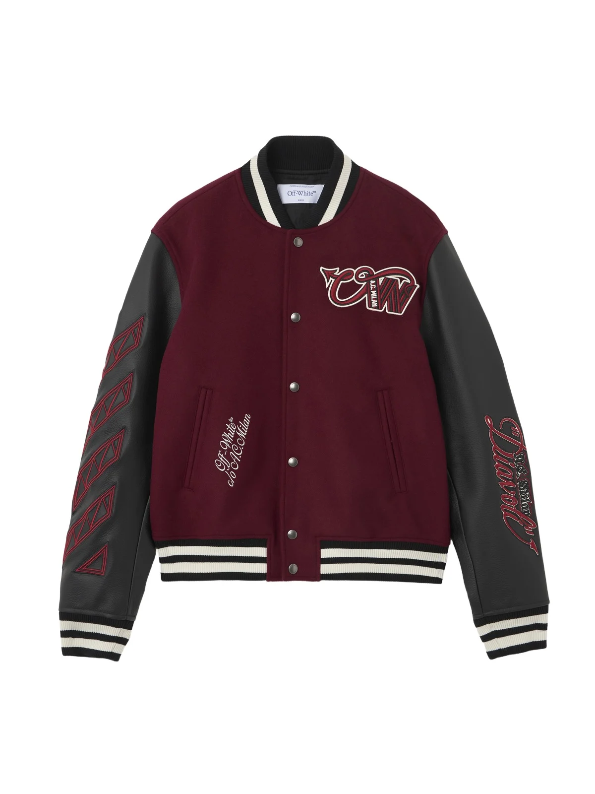 Off-White™ c/o AC Milan Varsity Jacket Off-White™ c/o AC Milan Varsity Jacket