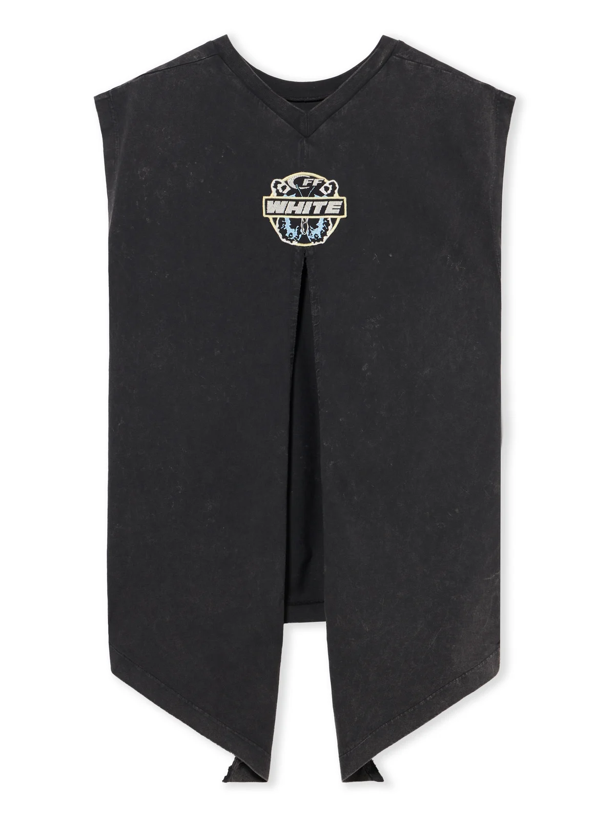 Off-White Butterfly Patch Open Back Tank Top