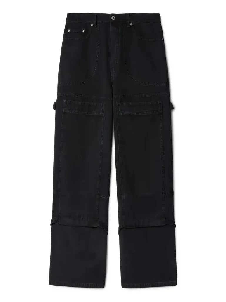 Off-White Black Canvas Carpenter Pants