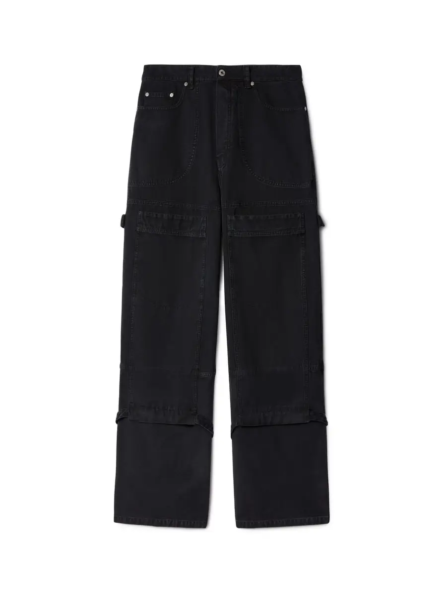 Off-White Black Canvas Carpenter Pants