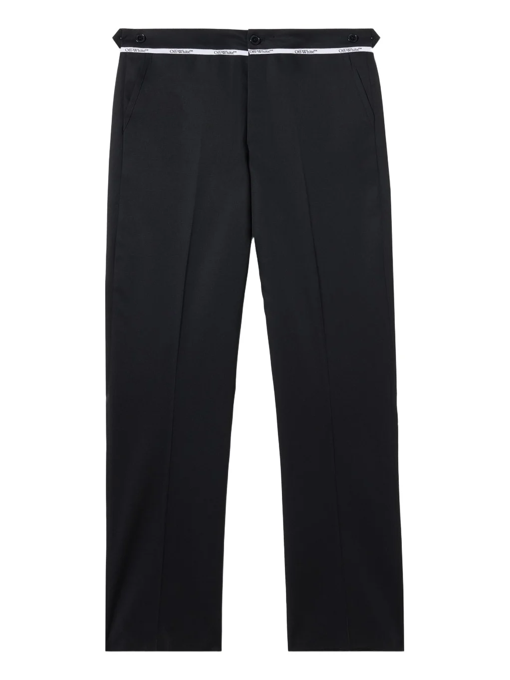 Off-White Wool Mini Flare Pants