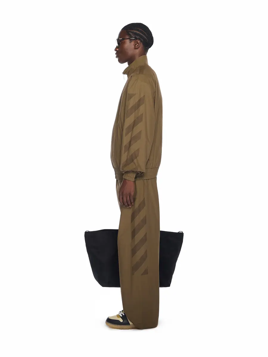Off-White Diagonal Cotton Tracktop | Thumbnail 3 Off-White Diagonal Cotton Tracktop | Thumbnail 3