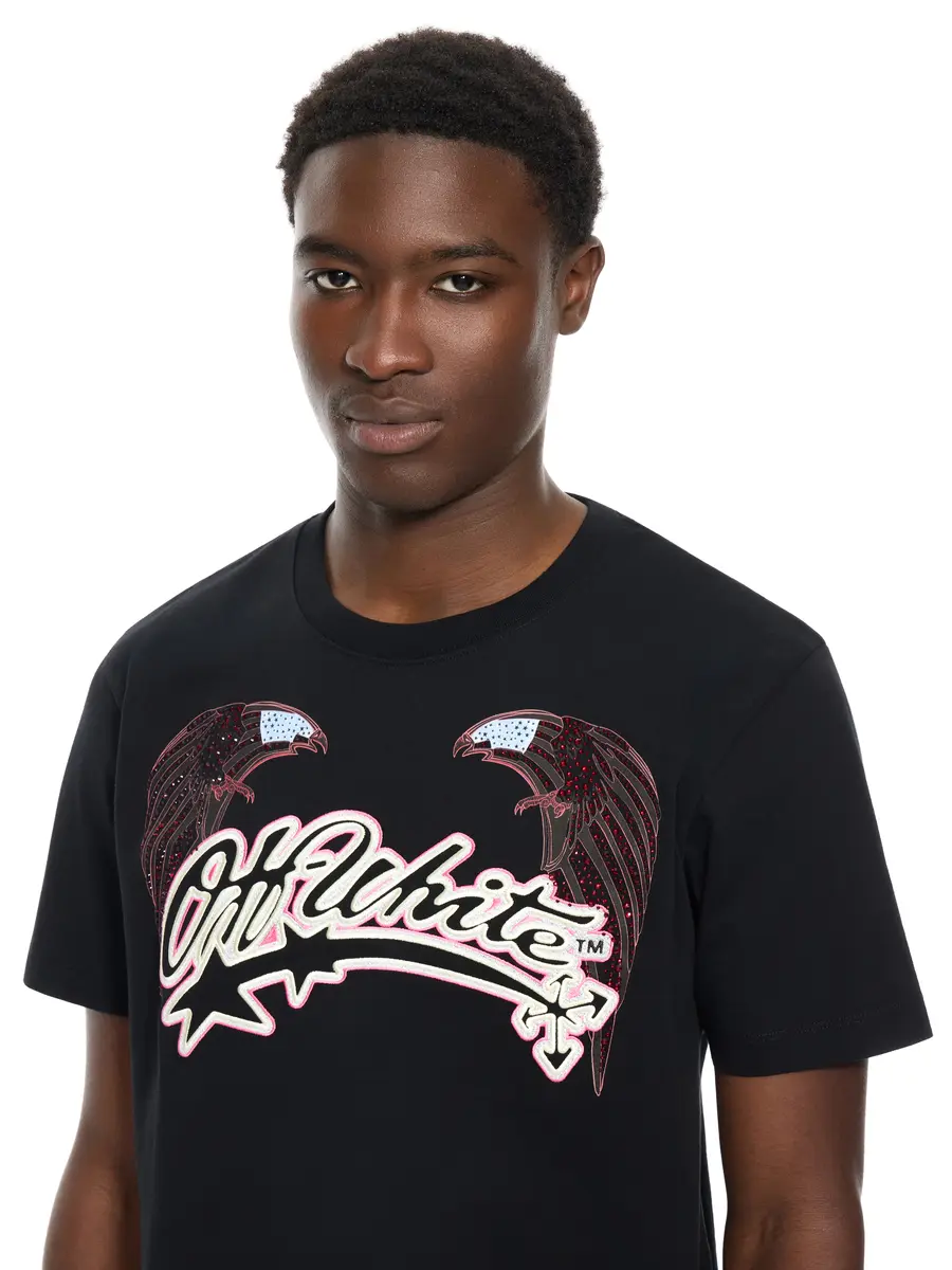 Off-White Swarovski Double Eagle Slim T-shirt | Thumbnail 5
