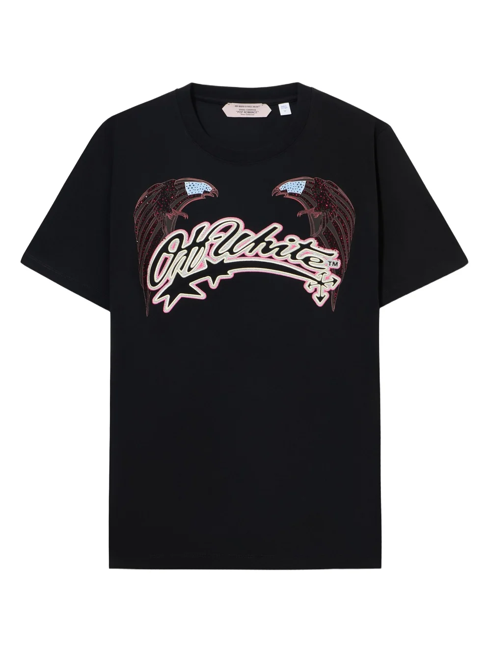 Off-White Swarovski Double Eagle Slim T-shirt