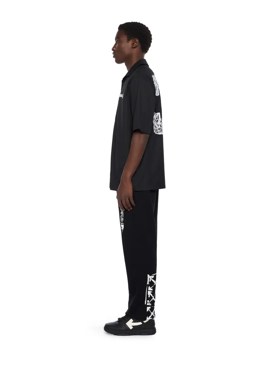 Off-White Scribble Arrow Poplin Bowling Shirt | Thumbnail 3