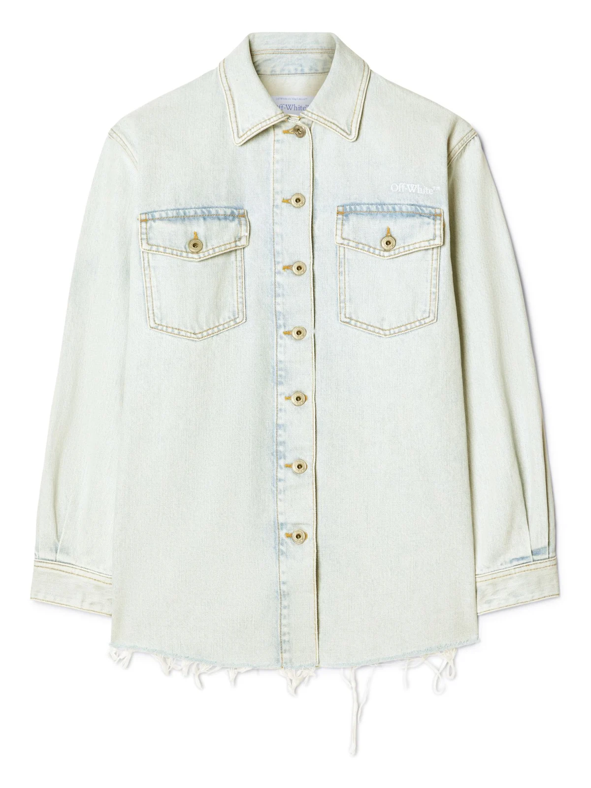 Fresco Arrow Denim Shirt Jkt Bleach-Whit Fresco Arrow Denim Shirt Jkt Bleach-Whit