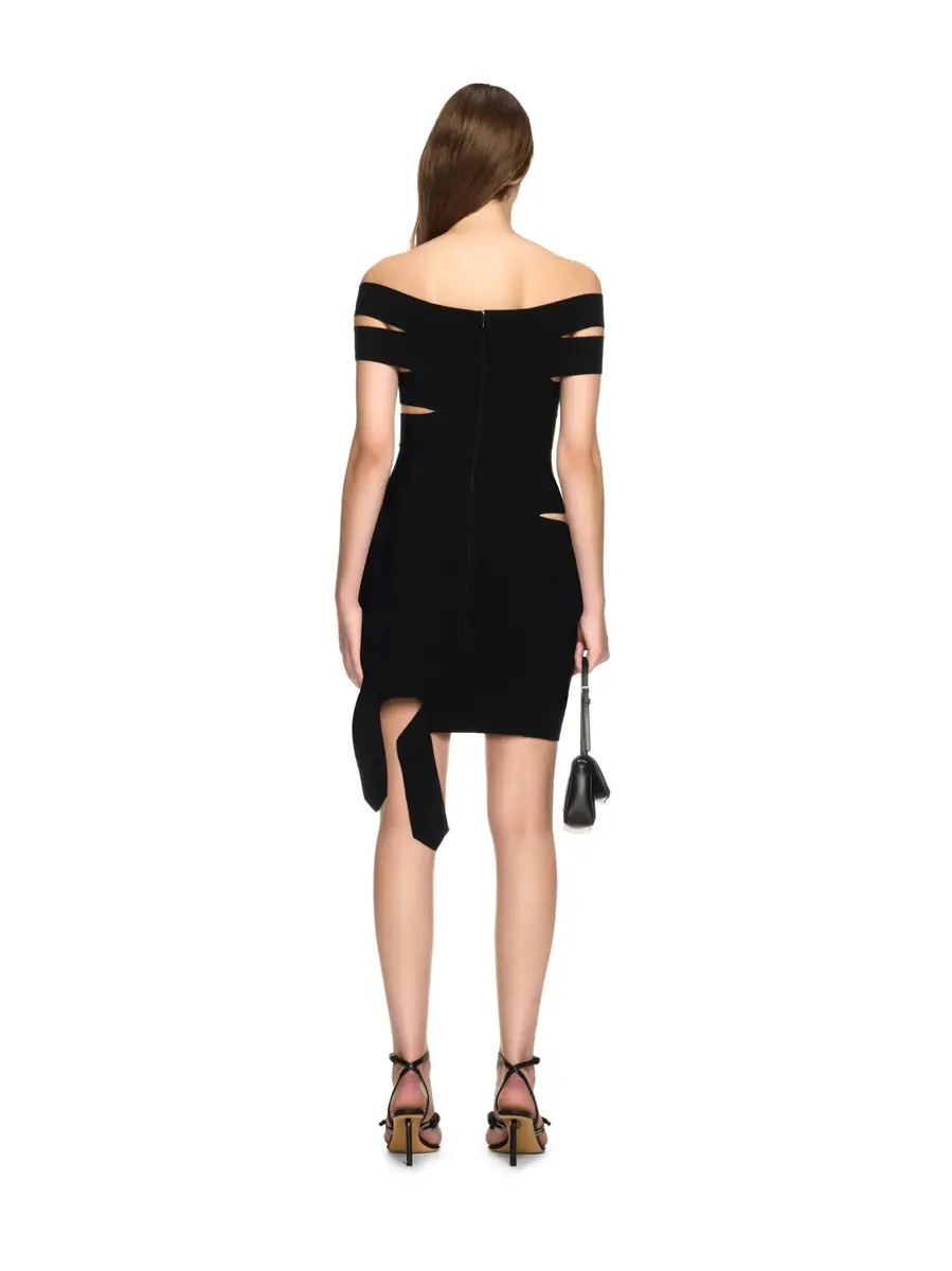 Off-White Off Straps Bandeau Mini Dress Black - Au | Thumbnail 4 Off-White Off Straps Bandeau Mini Dress Black - Au | Thumbnail 4