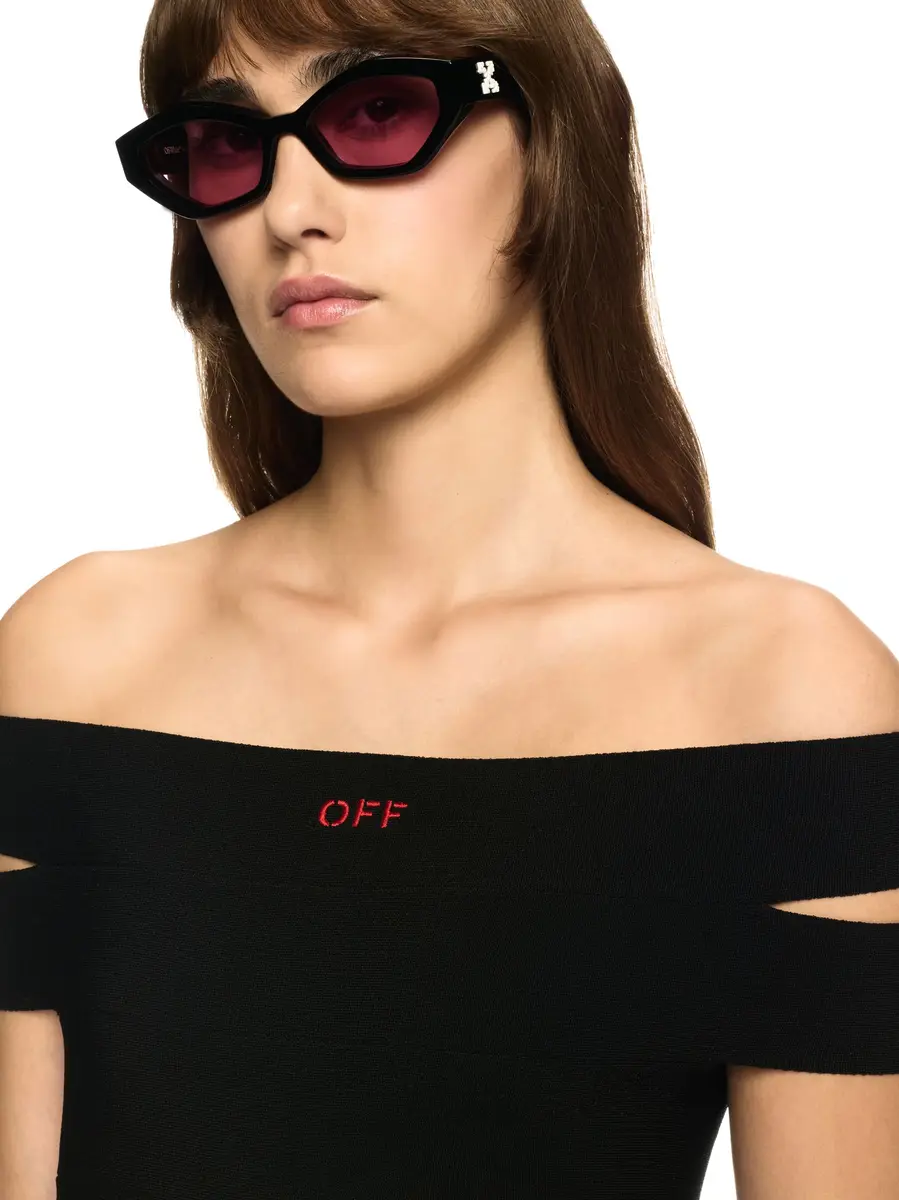 Off-White Off Straps Bandeau Mini Dress Black - Au | Thumbnail 5 Off-White Off Straps Bandeau Mini Dress Black - Au | Thumbnail 5