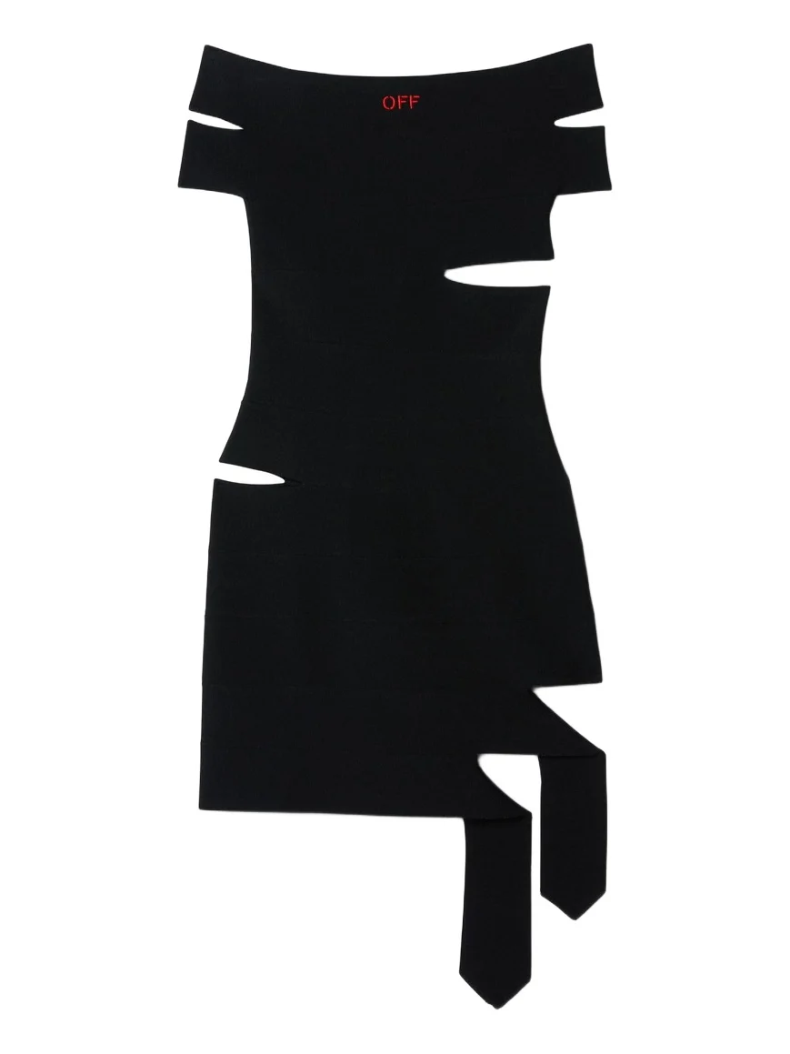 Off Straps Bandeau Mini Dress Black - Au Off Straps Bandeau Mini Dress Black - Au