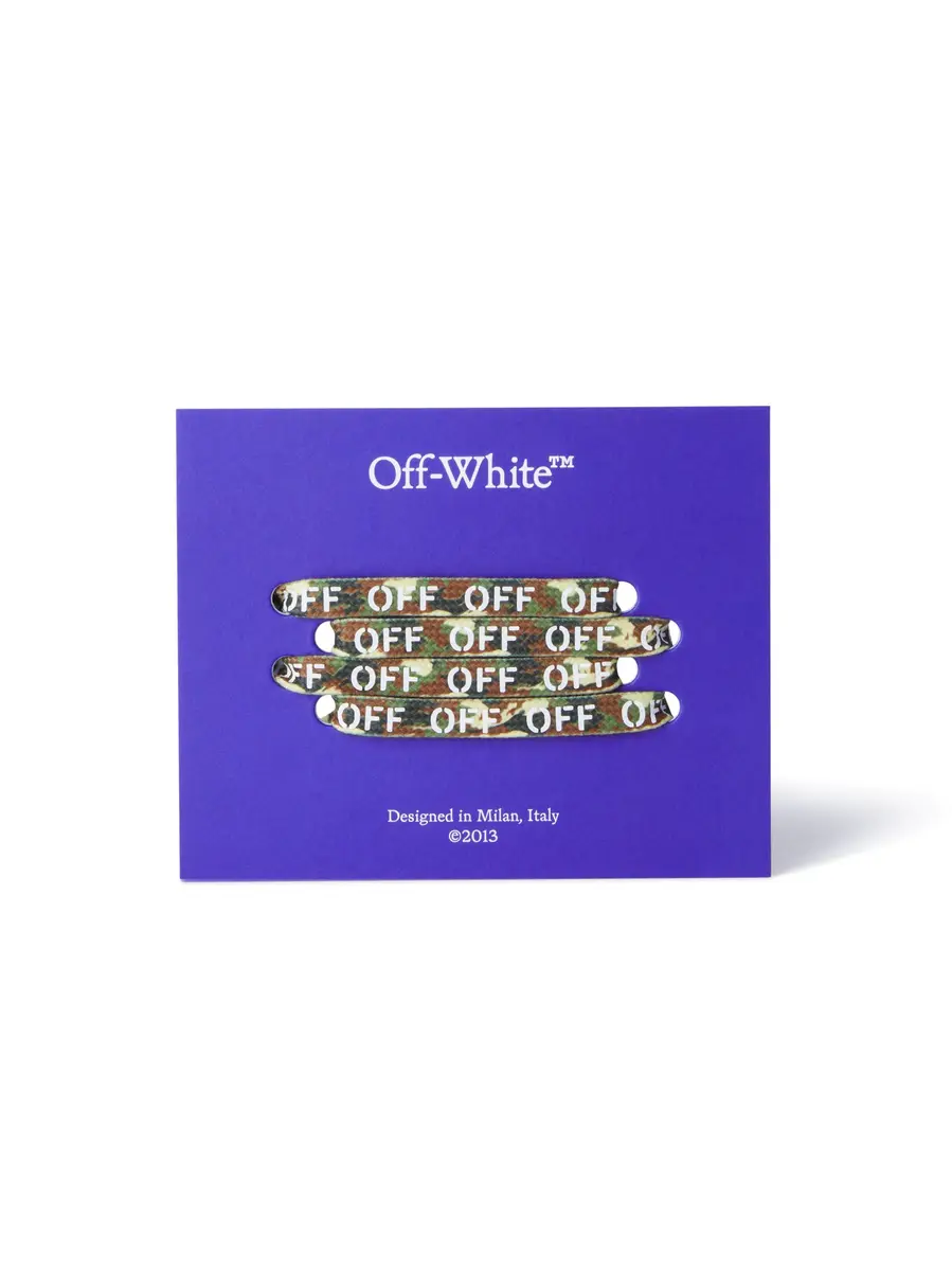 Off-White Green/White Camo Laces | Thumbnail 3