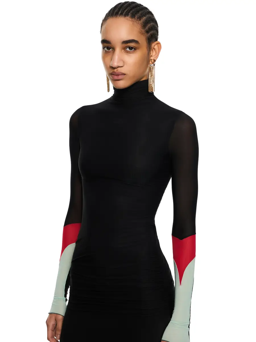 Off-White Light Jersey Insert Dress | Thumbnail 5 Off-White Light Jersey Insert Dress | Thumbnail 5
