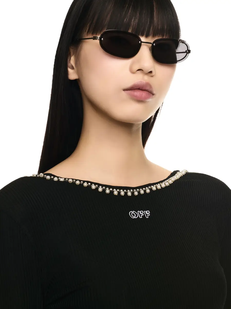 Off-White LIGHT RIB EMB 20S L/S TOP | Thumbnail 6