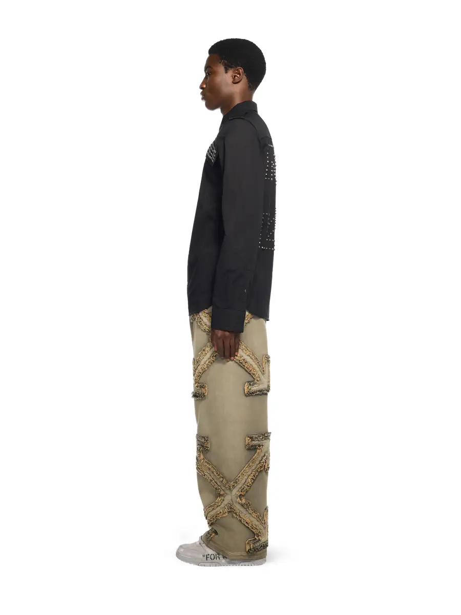 Off-White Studded Hooded Visor Arrow Shirt | Thumbnail 3 Off-White Studded Hooded Visor Arrow Shirt | Thumbnail 3