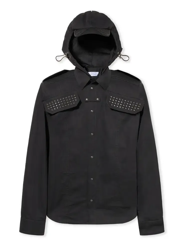 Studded Hooded Visor Arrow Shirt Studded Hooded Visor Arrow Shirt
