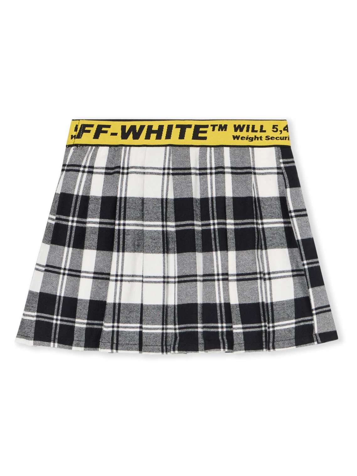 Logo Industrial Plaid Skirt